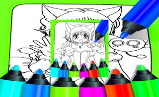 Image Anime Coloring Pages For Kids