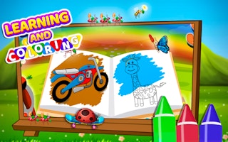 Image Learning and Coloring For Kids